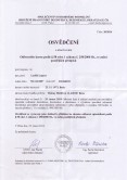certifikát - deratizace, dezinsekce, dezinfekce