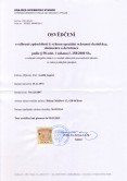 certifikát - deratizace, dezinsekce
